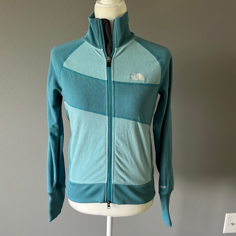 The North Face TKA 100 Blue Zip Up Fleece